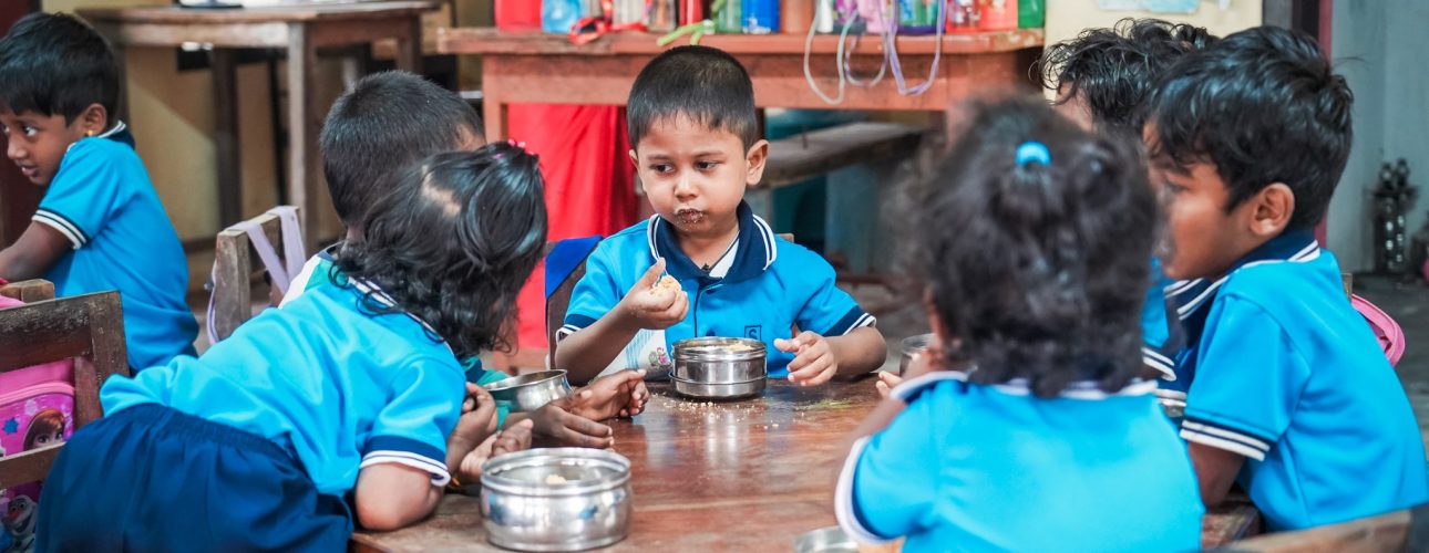 School uniforms and supplies provided to children by Sumi Foundation
